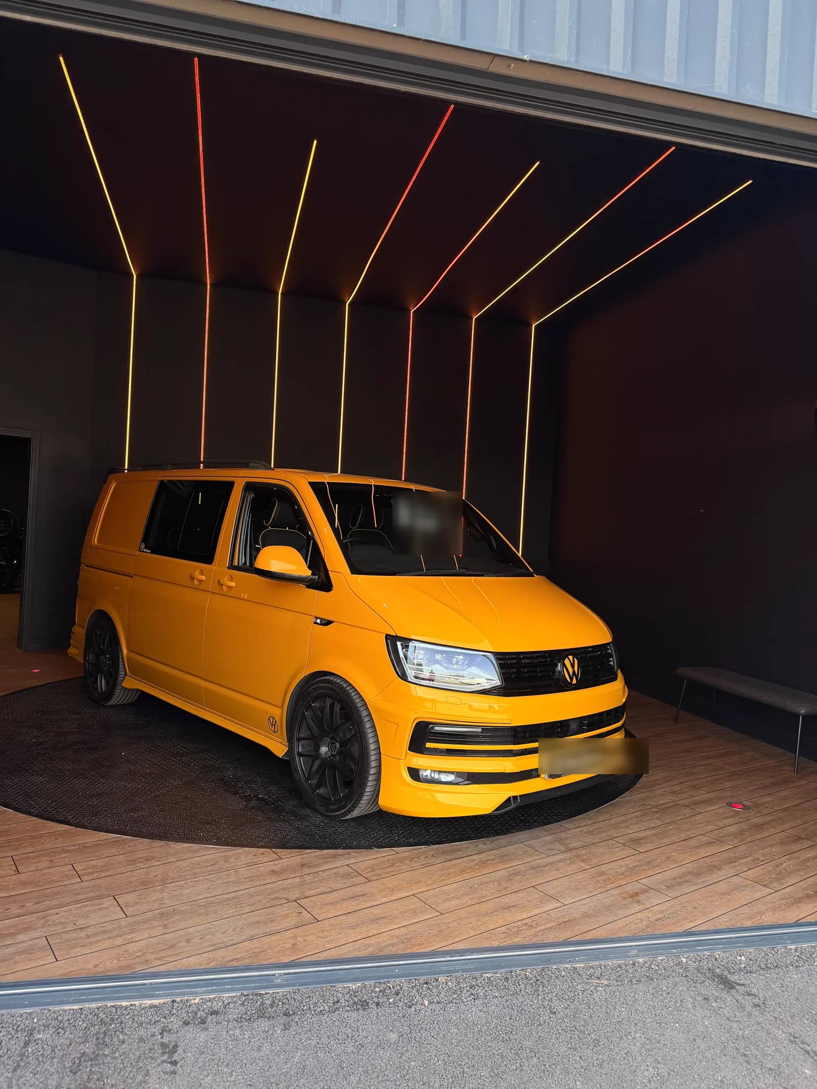 4.5 m CTA pit-mounted car turntable installed in an Australian automotive showroom
